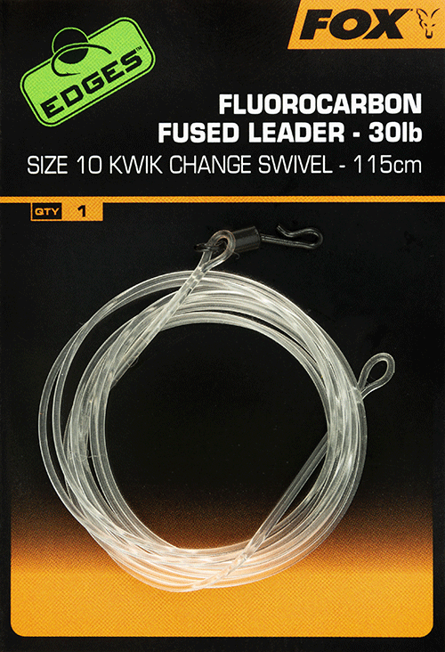 FLUOROCARBON FUSED LEADERS KWIK CHANGE size 10
