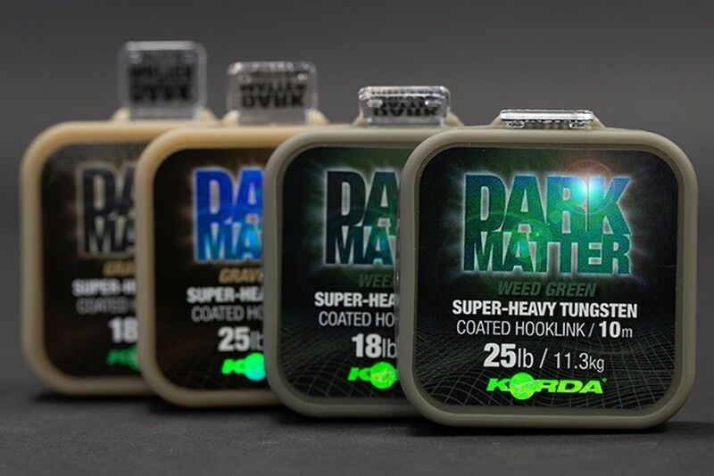 Korda Dark Matter Tungsten Coated Braid 18LB GREEN