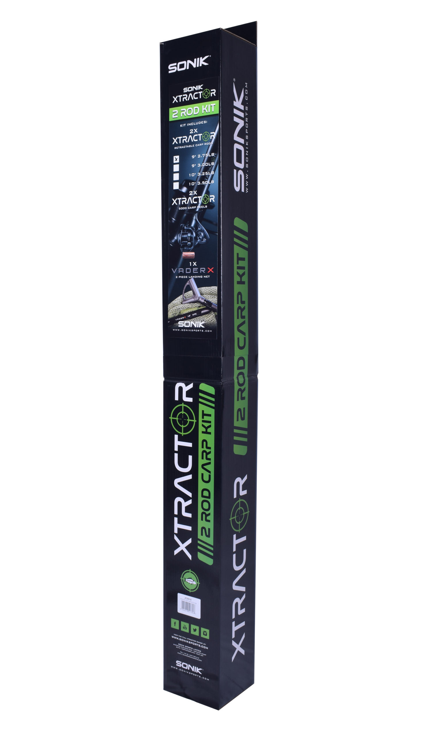 SONIK XTRACTOR 2 ROD 10FT 3.5LB CARP KIT